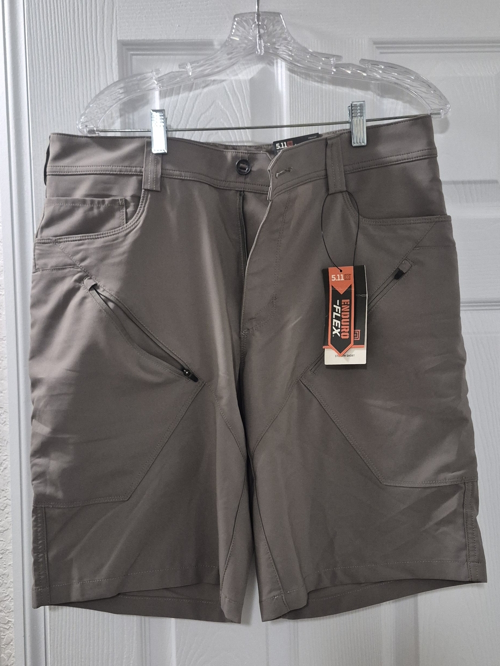 5.11 Tactical Men’s Hybrid Shorts — Taupe